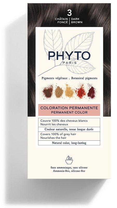 COLOR KIT 3 CASTANO SCURO LATTE RIVELATORE 50 ML + CREMA COLORANTE 50 ML + MASCHERA PROTETTIVA COLORE 12 ML + GUANTI - Farmacianumberone.it