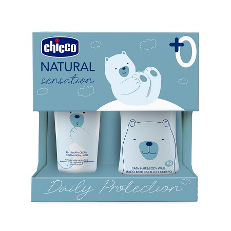 CHICCO NATURAL SENSATION SET BAGNOSHAMPOO+PASTA LENITIVA - Farmacianumberone.it