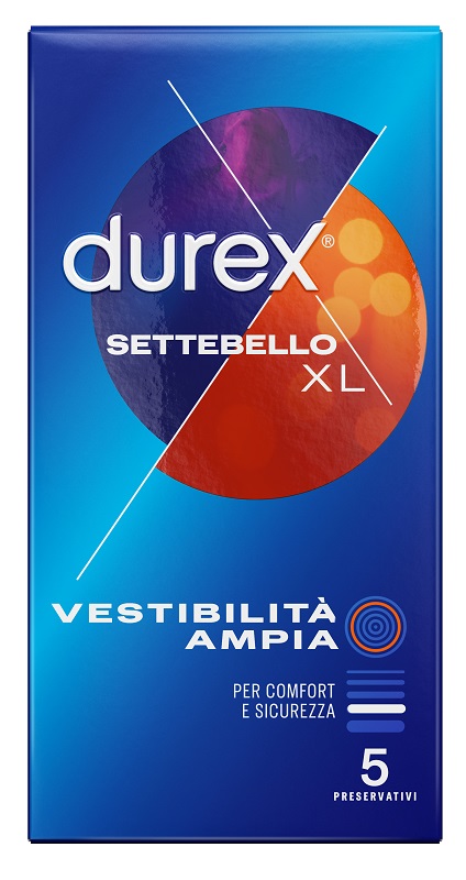 PROFILATTICO DUREX SETTEBELLO XL 5 PEZZI - Farmacianumberone.it