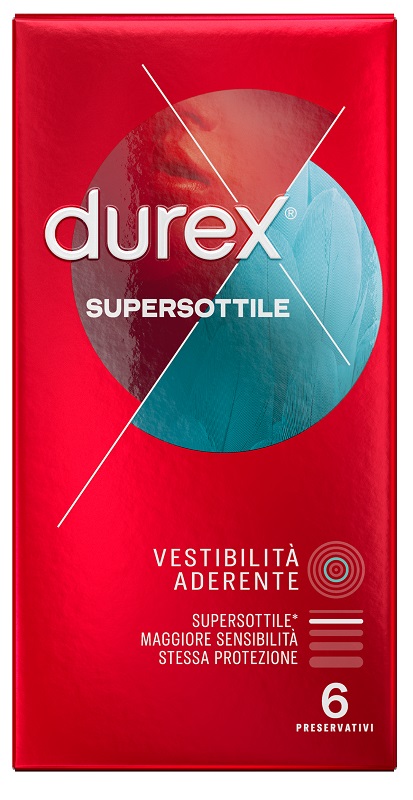 PROFILATTICO DUREX SUPERSOTTILE CLOSE FIT 6 PEZZI - Farmacianumberone.it