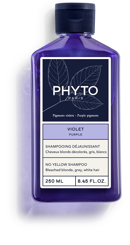 PHYTO PARIS VIOLET SHAMPOO ANTI GIALLO PER CAPELLI BIONDI DECOLORATI GRIGI BIANCHI 250 ML - Farmacianumberone.it