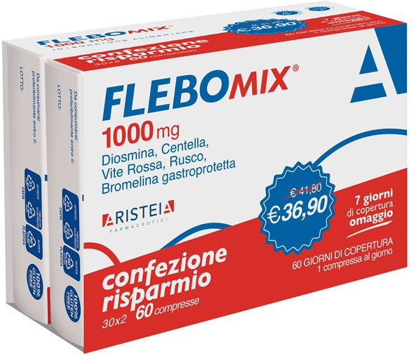 FLEBOMIX 1000 MG 60 COMPRESSE BI-PACK - Farmacianumberone.it