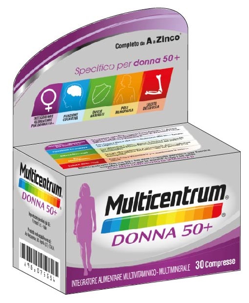 MULTICENTRUM DONNA 50+ 30 COMPRESSE - Farmacianumberone.it