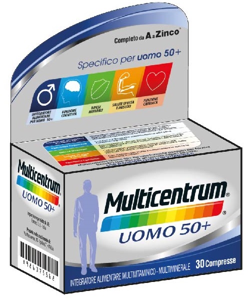 MULTICENTRUM UOMO 50+ 30 COMPRESSE - Farmacianumberone.it