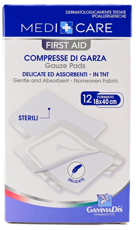 GARZA MEDICARE TNT 18X40 CM 12 PEZZI - Farmacianumberone.it