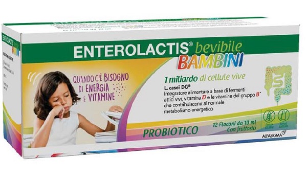 ENTEROLACTIS BAMBINI BEVIBILE 12 FLACONI DA 10 ML - Farmacianumberone.it