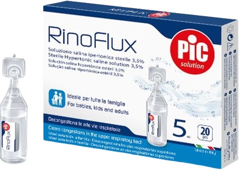 RINOFLUX SOLUZIONE IPERTONICA NASALE PIC 20 FIALE 5 ML - Farmacianumberone.it