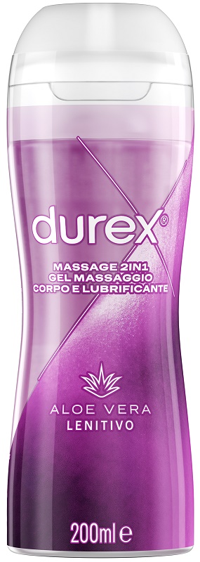 DUREX MASSAGE 2 IN 1 GEL MASSAGGIO CORPO E LUBRIFICANTE ALOE VERA 200 ML - Farmacianumberone.it
