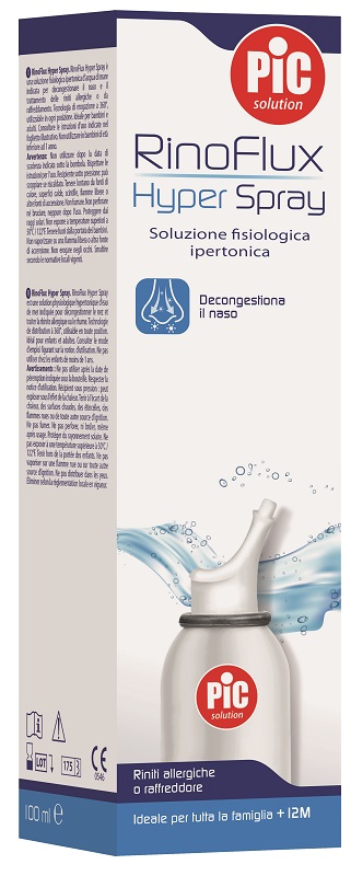 SOLUZIONE SALINA IPERTONICA SPRAY RINOFLUX HYPER PIC 100 ML - Farmacianumberone.it