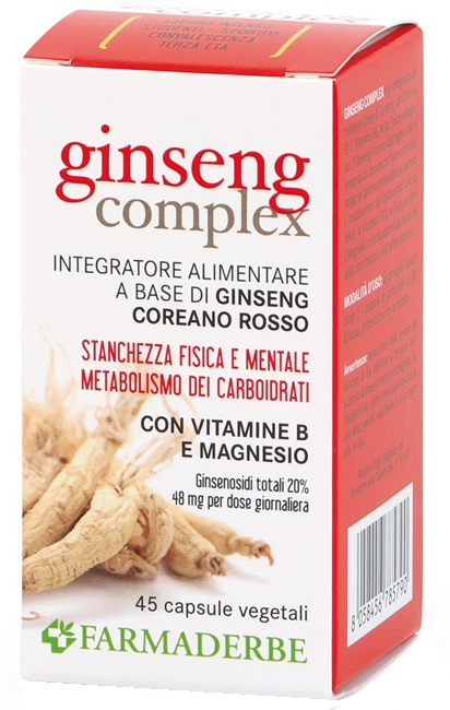 GINSENG COMPLEX 45 CAPSULE VEGETALI - Farmacianumberone.it