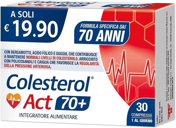 COLESTEROL ACT 70+ 30 COMPRESSE - Farmacianumberone.it