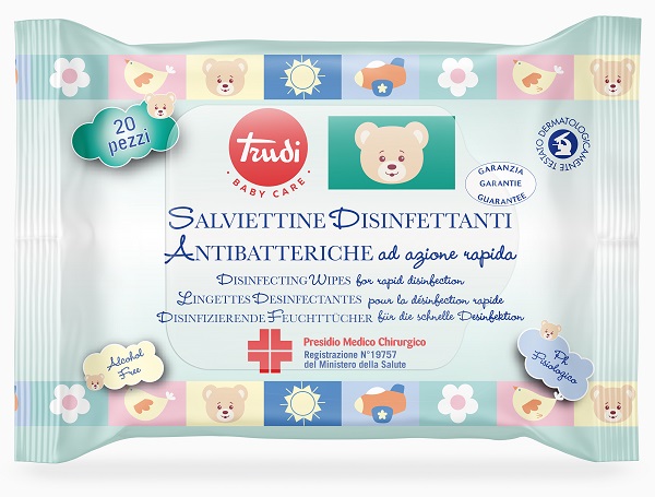 TRUDI BABY CARE SALVIETTINE DISINFETTANTI PMC 20 PEZZI - Farmacianumberone.it