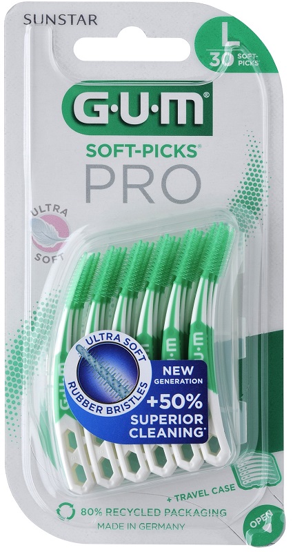 GUM SOFT PICK PRO LARGE 30 PEZZI - Farmacianumberone.it