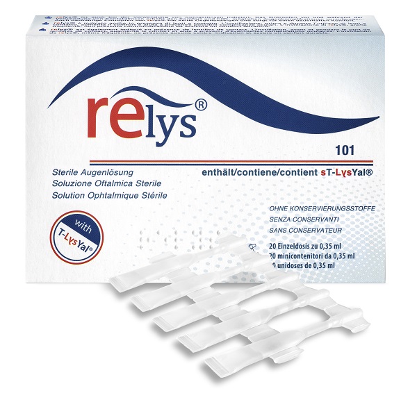 RELYS MONODOSE SOLUZIONE OFTALMICA 20 MINICONTENITORI DA 0,35 ML SENZA CONSERVANTI - Farmacianumberone.it