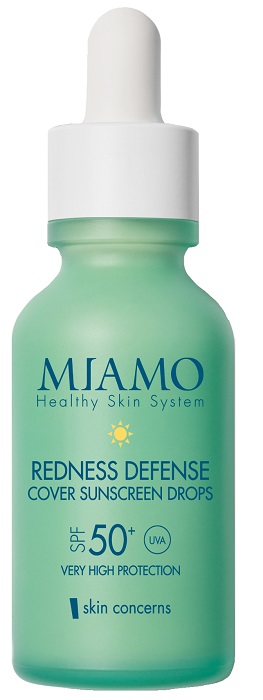 MIAMO NEW FORMULA MIAMO SKIN CONCERNS REDNESS DEFENSE COVER SUNSCREEN DROPS NUDE 30 ML - Farmacianumberone.it