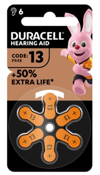 DURACELL EASY TAB 13 ARANCIO BATTERIA PER APPARECCHIO ACUSTICO 6 PEZZI - Farmacianumberone.it
