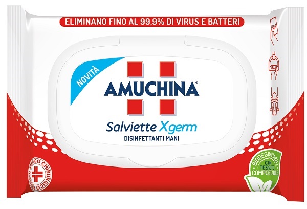 AMUCHINA XGERM SALVIETTINE MANI 20 PEZZI - Farmacianumberone.it