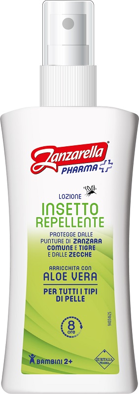ZANZARELLA LOZIONE INSETTO REPELLENTE CON ALOE 100 ML - Farmacianumberone.it
