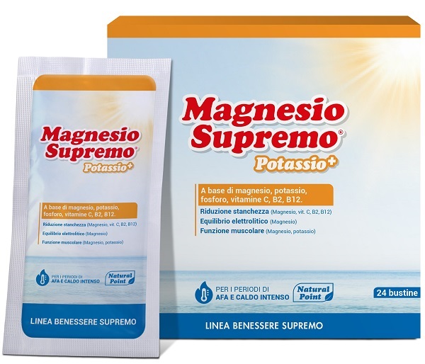 MAGNESIO SUPREMO POTASSIO+ 24 BUSTINE - Farmacianumberone.it