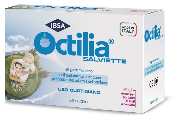 OCTILIA SALVIETTE PERIOCULARI 20 GARZE IN VISCOSA NON STERILI - Farmacianumberone.it