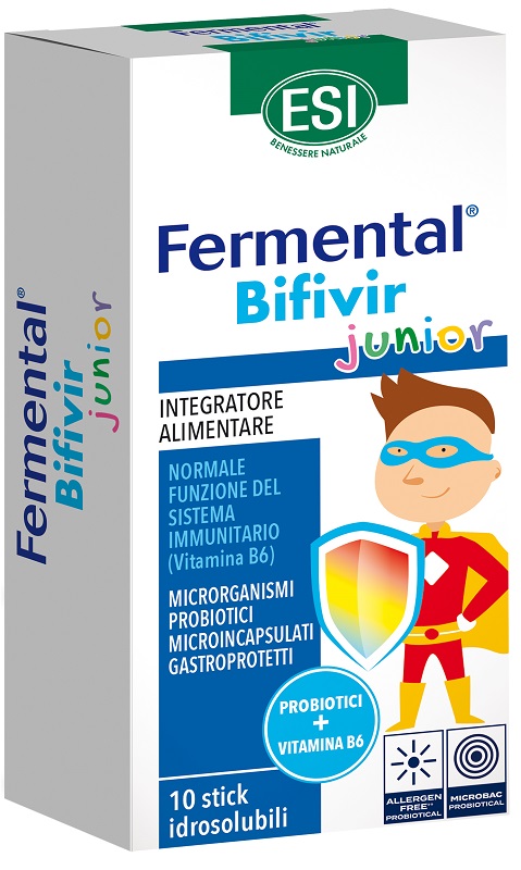 ESI FERMENTAL BIFIVIR JUNIOR 10 STICK IDROSOLUBILI - Farmacianumberone.it