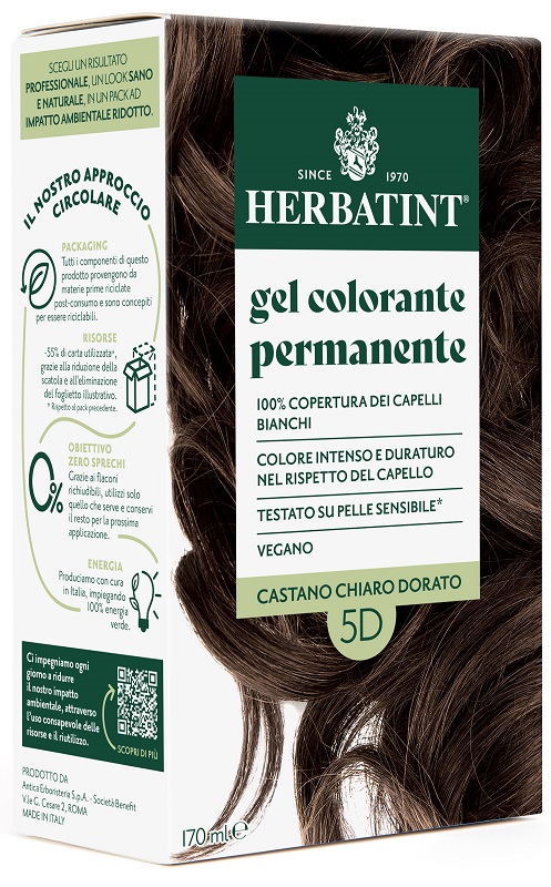 HERBATINT 5D CASTANO CHIARO DORATO 170 ML - Farmacianumberone.it
